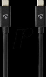 CCGL66040BK10 USB 4.0 cable, C connector &gt; C connector, 1 m, black