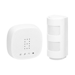 Czujnik ruchu z centalą bezprzewodową IP44, 300m, z możliwością robudowy do 16 sensorów, do 4 stref,OR-MA-716