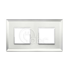 Ramka ozdobna Eikon Evo, 2+2M, Silver Ice, 21643.72