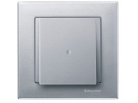 MERTEN SYSTEM M Płytka czołowa z wyjściem kablowym do złącza telefonicznego Vdo 4 aluminium MTN295560 SCHNEIDER ELECTRIC
