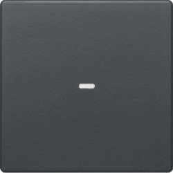 KNX e/s Q.x Klawisz z soczewką do modułu przycisku 1-kr, antracyt aksamit, lakierowany 80960226