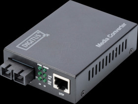 DN-82121-1 Media converter, Gigabit Ethernet, RJ45 / SC Duplex