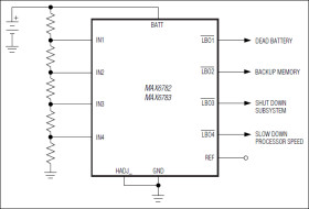 Low-Power, 1% Accurate, Dual-/Triple-/Quad-Level Battery Monitors in Small TDFN and TQFN Packages
