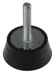 Mocowanie antywibracyjne, M8, Ø 46mm, 40, materiał: Guma naturalna 60 Shore A, RS PRO