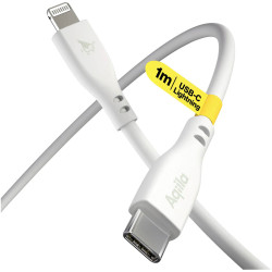 Aqiila AQCBPBIC3SI836 Cablebird CS21 USB-C cable Lightning plug 1m White