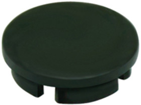 Front cap, Ø 28 mm, black, for rotary knobs, 4312.0031