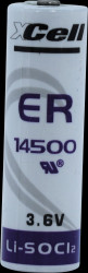 ER14500    Lithium battery, AA, 2600 mAh, pack of one