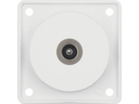 Integro Flow Gniazdo antenowe TV biały 945112512 HAGER