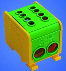 Odgałęźnik instalacyjny linka 2x 6-25mm2 żółto-niebieski LZ – 1*35/35 46.137