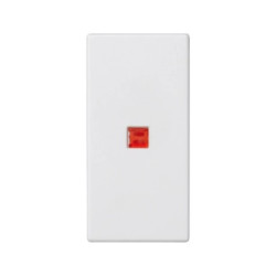 Simon Connect Klawisz K45/2 pojedynczy łącznika uniwersalnego z podświetleniem czysta biel K115/9