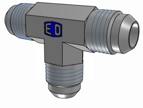 Złączka hydrauliczna, Złacze A: Złączka kielichowa JIC męska 37°, Złacze B: Złączka kielichowa JIC męska 37°, Stal,
