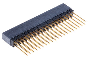 Gniazdo PCB 40 -pinowe 2 -rzędowe raster: 2.54mm typu płytka – płytka Kątowe Przewlekany