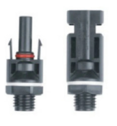 Złącze konektor MC4 1000V DC IP67 do rozdzielnic / SR-MC4 PV / para