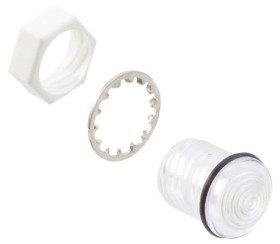 Soczewka LED 8.74 (Dia.) x 10.92mm, D 8.74mm, do użytku z LED Poliwęglan (PC) Sześciokątne Fresnela, VCC, seria: CMS_442