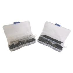 ZESTAW 345szt ZŁĄCZ CZARNYCH BLS OBUDOWY + PINY WTYK GNIAZDO GOLDPIN2,54mm