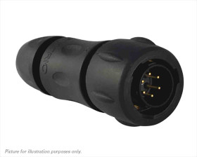 Złącze wielostykowe przemysłowe 6-pinowe Montaż na kablu Gniazdo Souriau Sunbank by Eaton