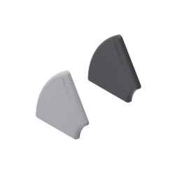 Maskownica profilu pasuje do rowka 10mm Szary Przykrywka PP