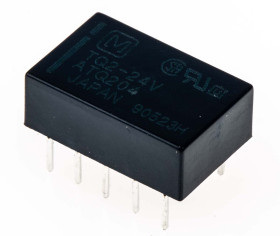 Przekaźnik sygnału, 24V dc, DPDT, montaż PCB, Panasonic