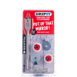 Gripit GPMIRKIT Mirror Kit, Clam Pack