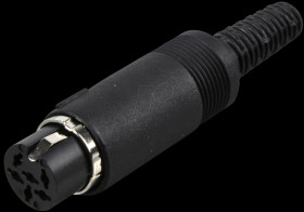 DIN connector, 6-pin
