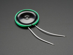 Thin Plastic Speaker w/Wires - 8 ohm 0.25W