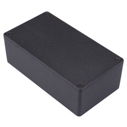 1590PBK Hammond Black Die Cast Enclosure 153 x 83 x 50.5mm