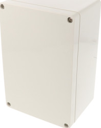ABS enclosure, (L x W x H) 180 x 119 x 89 mm, light gray (RAL 7035), IP66, 1554TGY