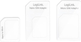 LogiLink AA0047 Igła do kart SIM z igłą do wyciągania karty SIM Adapter z: Nano SIM, Micro SIM Adapter do: Standard SIM,