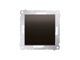 SIMON 54 Wyłącznik zwierny przycisk bez piktogramu 16AX 250V zaciski śrubowe brąz mat DP1A.01/46 KONTAKT SIMON