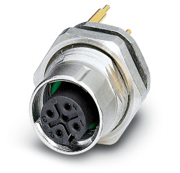 Złącze wielostykowe przemysłowe 4-pinowe M12 Montaż tylny Gniazdo Phoenix Contact