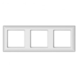Ramka potrójna, Varia, biała / 46421
