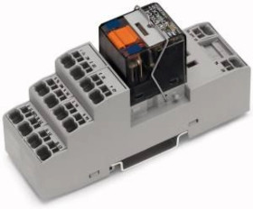 Podstawka z wtykanym przekaźnikiem przemysłowym 220V DC 4p 858-391 /5szt./