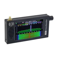SDR-101 Radio SDR DSP Cyfrowa Demodulacja Aluminium Stop Aluminium Radio CW/AM/SSB/FM/WFM Odbiornik Radiowy 4,3 cala IPS 800x480