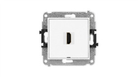Icon Mechanizm Gniazda Pojedynczego Hdmi 2.0, Bez Pola Opisowego Biały Ihdmibo-3
