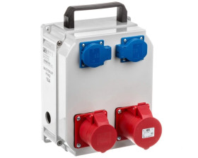 Rozdzielnica przenośna ŚWINOUJŚCIE 32A/4P 16A/4P 2xGS IP44 90143051W