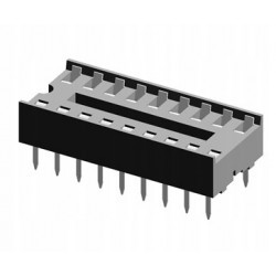 Podstawka do układów scalonych DIP18 zwykła 2,54mm 22.9x10