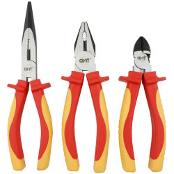 Avit AV06051 1000V Insulated Pliers Set - 3 pcs