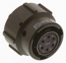 Złącze 6-pinowe Męski Amphenol Limited Żeński Montaż na kablu MIL-DTL-26482 rozmiar 10