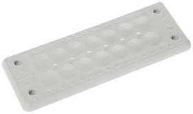 Trelleborg 107559B Płyta przelotowa MH-24 F 20-1 LIGHT GREY UL94 V-0 IP65 | TPE | Screw, (D x S x W) 154 x 56 x 19 mm, T