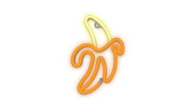 Neon Led Banan Biały Żółty Bat + Usb Flne10 Forever Light