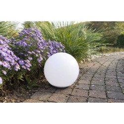 Heitronic 37234 Globo Solar Globe LED 0.4W White Depictive Light