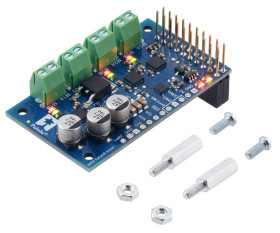 Pololu Motoron M3H256 Triple Motor Controller for Raspberry Pi (Connectors Soldered)