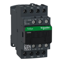 Stycznik LC1D 48 V Schneider Electric styki: 4-biegunowy 9 A 2 NO/2 NC 24 V Śruba LC1D098ED