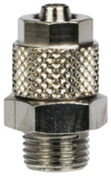 Złączka pneumatyczna R 1/8 męskie Wciskane 5 mm RS PRO Adapter gwintowany prosty R 1/8 męskie