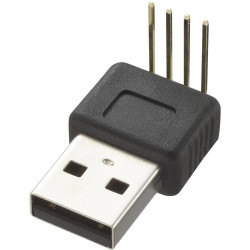 Złącze USB A Przewlekany Męski ,1-portowe