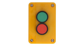 Kaseta Sterownicza Z Dwoma Przyciskami Start Stop Żółta