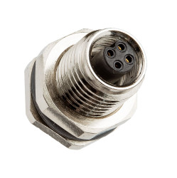 Złącze wielostykowe przemysłowe 4-pinowe M5, panelowe Wtyczka Amphenol Industrial