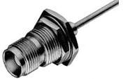 TNC panel socket 50 Ω, RG-402, crimp connection, straight, 228502-1