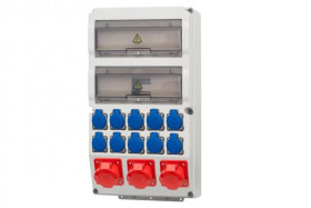 Rozdzielnica CAJA 26M - gniazda 16/5, 2x32/5, 10x230V IP44