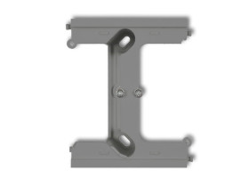 DECO / MINI Moduł rozszerzający puszkę natynkową pojedynczą składaną do ramek wielokrotnych szary mat 27DPU-2 KARLIK